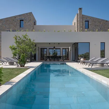 Вилла Exquisite Crete Laurel Large Private Pool Modern Furnishing Bbq Rethymno