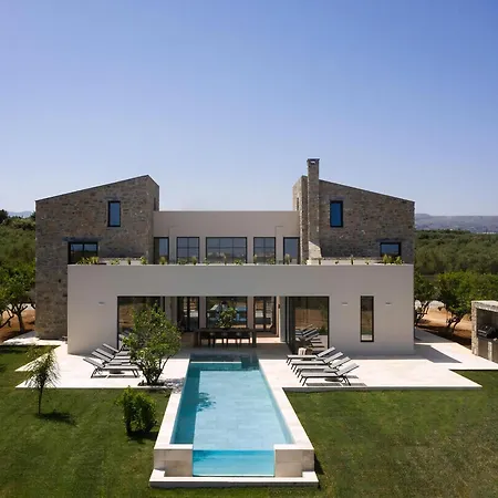 Exquisite Crete Laurel Large Private Pool Modern Furnishing Bbq Rethymno Принос