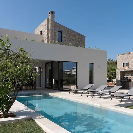 Villa Exquisite Crete Laurel Large Private Pool Modern Furnishing Bbq Rethymno Prinos (Crete)