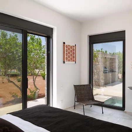 Villa Exquisite Crete Laurel Large Private Pool Modern Furnishing Bbq Rethymno
